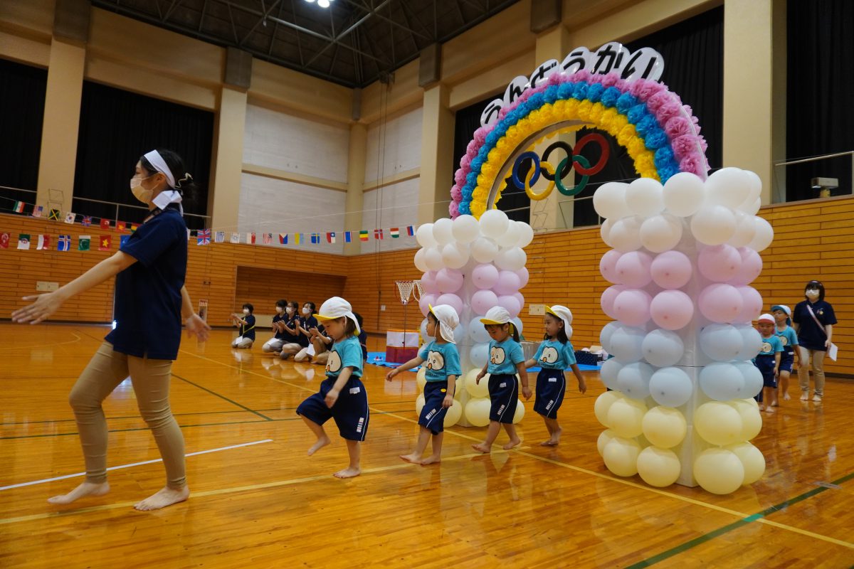 運動会がんばりました 八山田こども園