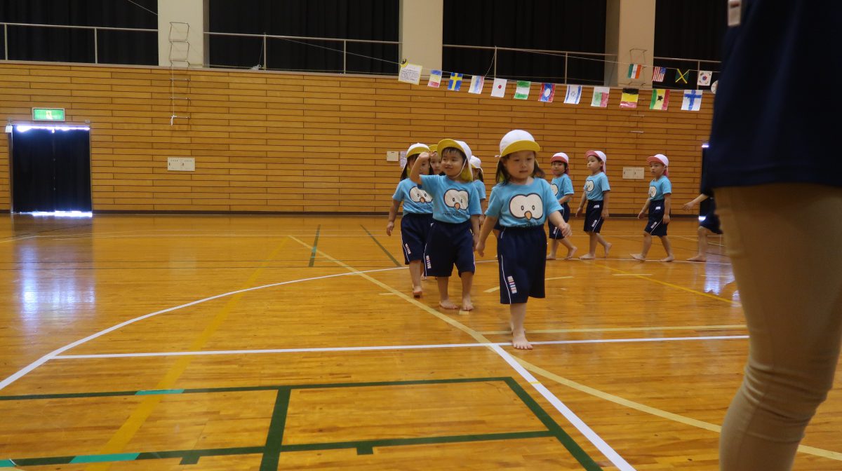 運動会がんばりました 八山田こども園